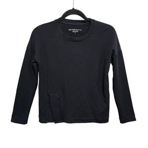 Beyond Yoga Favorite Long Sleeve Crew‎ Neck Pullover Size X-small Black Cozy NWT